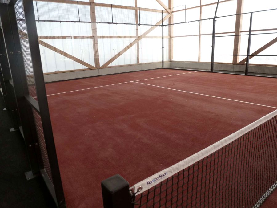 Gazon terre battue posé, Padel Millenium